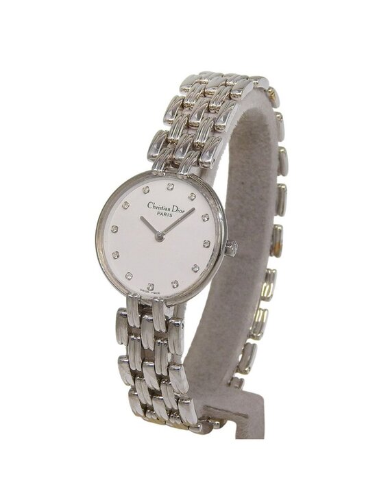 Dior Dio Bakira Stainless Steel Kuo Analog Display White Dial Watch main image 6